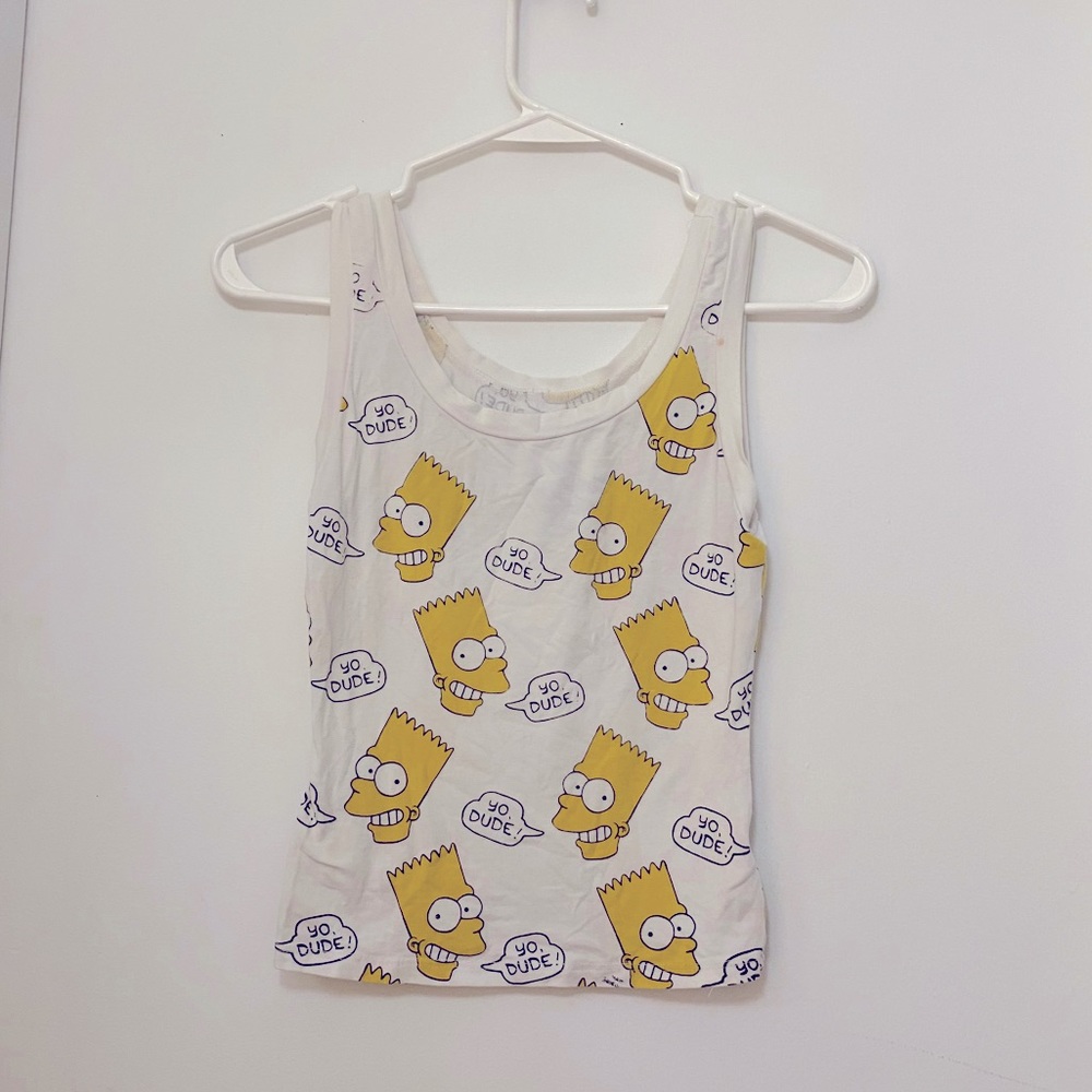Yo Dude! Bart Simpson tank top